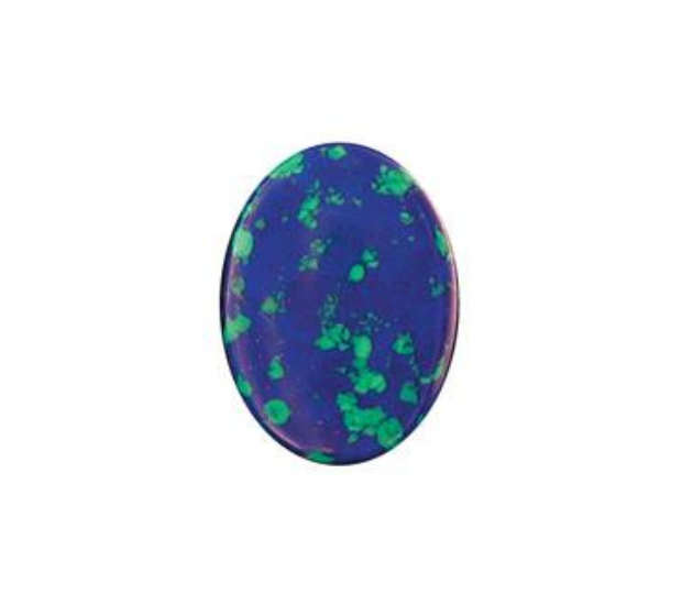 Natural Azurite Malachite Long Oval Cabochon4R - 6x12