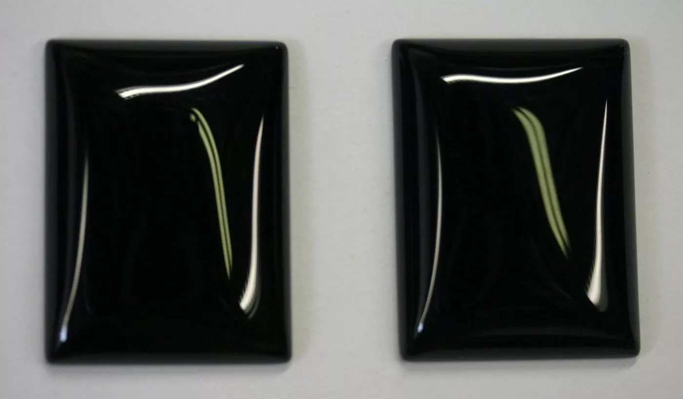 Black Onyx Rectangle Calibrated Cabochon 30 x40 Gemstones Jewelry Cabs