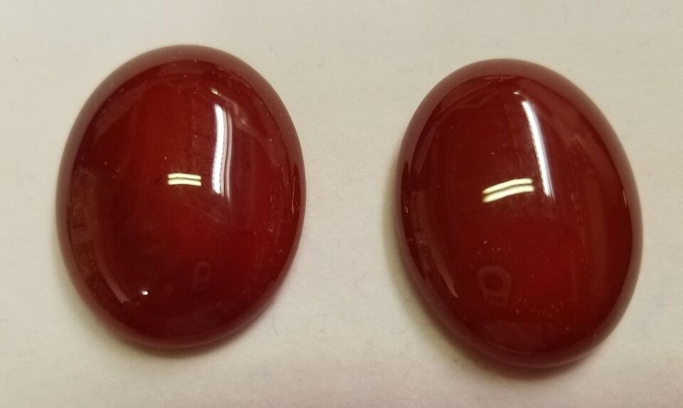 Carnelian Oval flat back Cabochon High Quality 22x30 Cabs