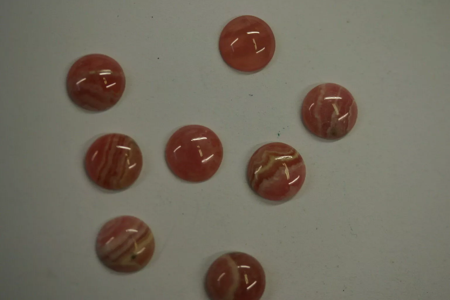 2pcs 6mm Natural Rhodochrosite Calibrated Round Cabochon Cab Gems Gemstones