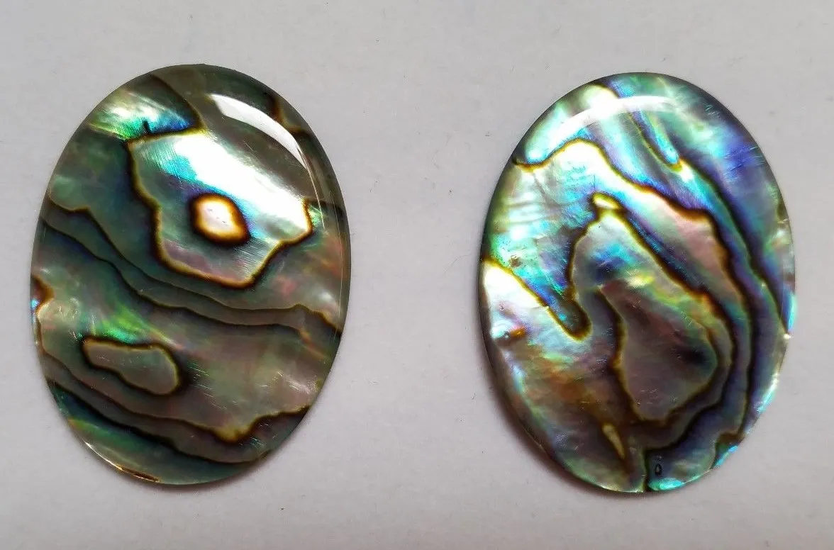 Natural Paua Shell Abalone Oval Cabochon  30x40  Cabs Jewelry Cabs