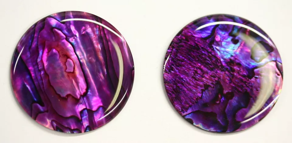 Purple Paua Shell Round High Quality Cabochon Calibrated 38mm