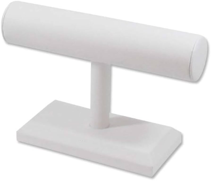 7” T-bars - White Leatherette