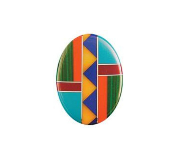Fancy Inlay - 12x16 Oval