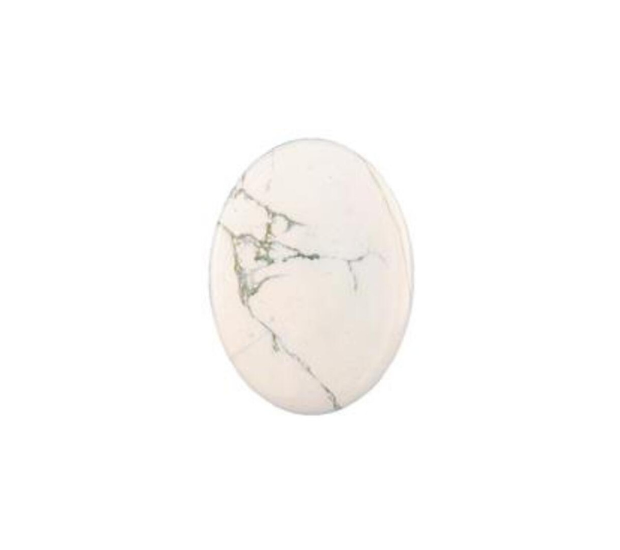 Howlite -  4x6 Oval