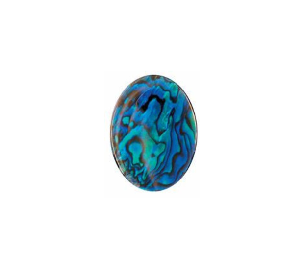 Paua Shell Blue - 6mm Square
