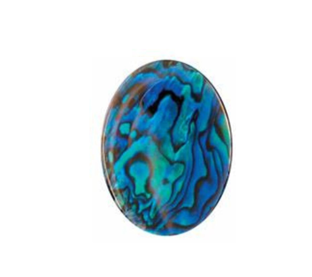 Paua Shell Blue - 8x22 Long Oval