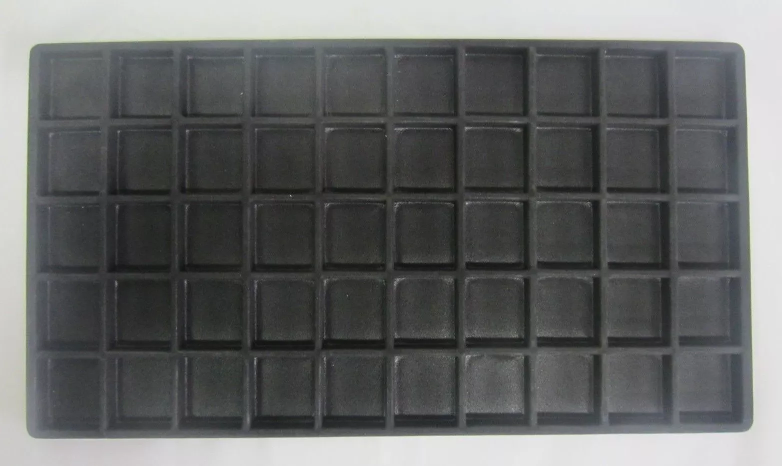 1pc Black Flocked Compartment Display Slots Inserts for Jewelry Cases and Trays(8 Slot)