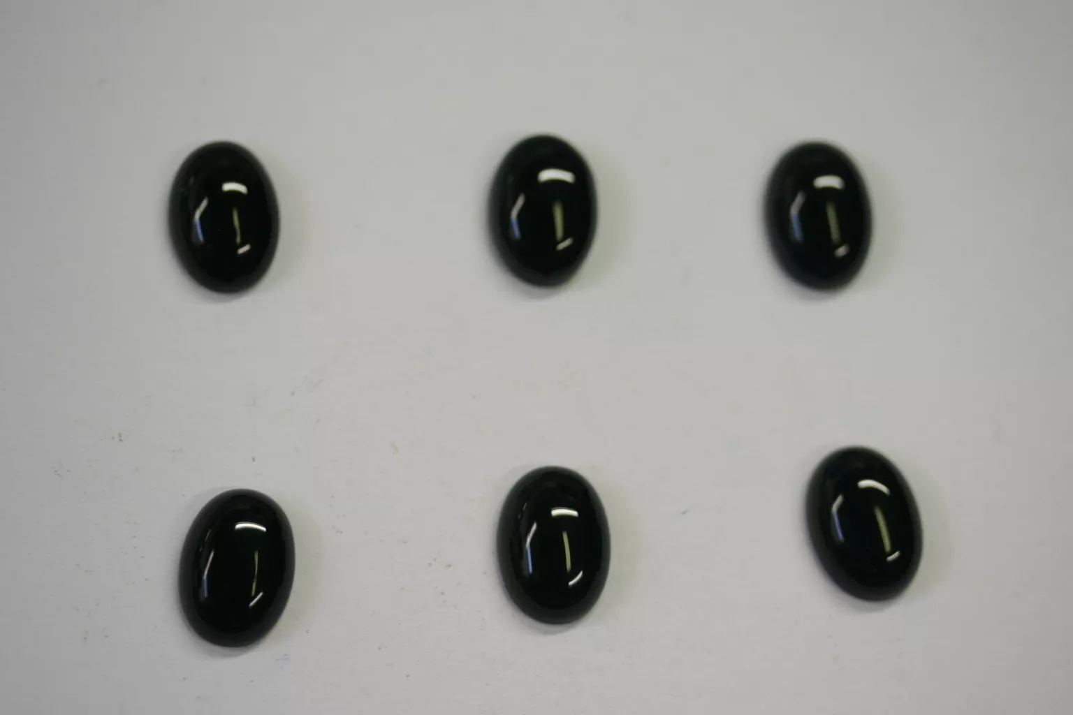 10pcs Black Onyx Oval Cabochon 10x14 Gemstones Jewelry Cabs