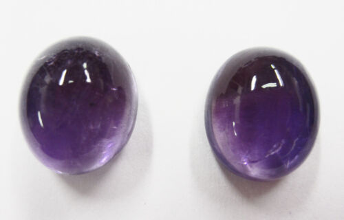 10x12mm 12x10mm Natural African Amethyst Oval Cabochon Gemstones Cab Gems