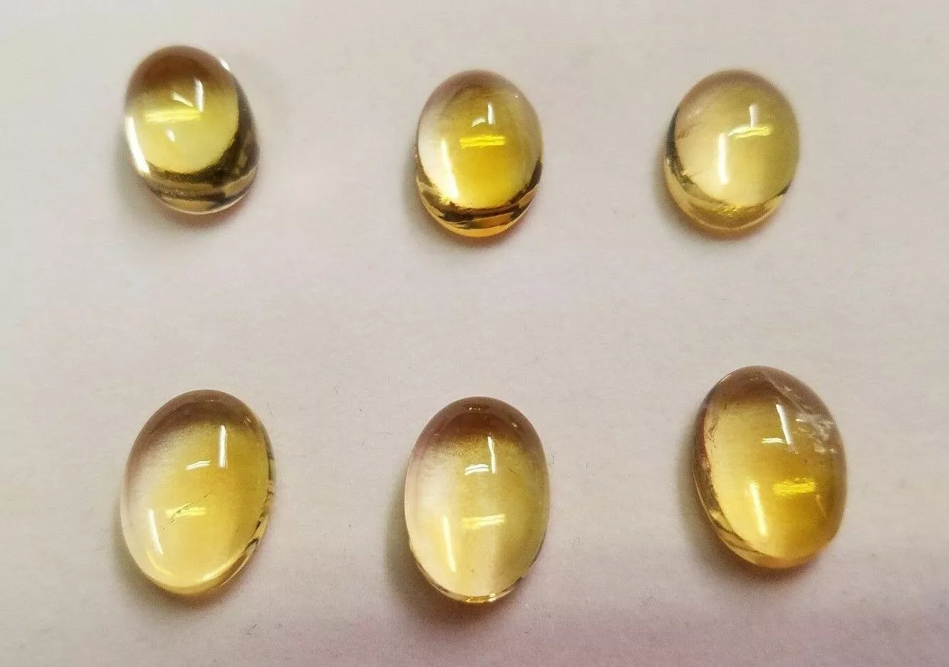 10x12mm Natural Citrine Calibrated Oval Cabochons Cab Gems Gemstones Jewelry