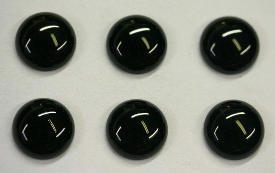 10pcs 3mm Natural Black Onyx Calibrated Round Cabochon Gemstones Gems Jewelry
