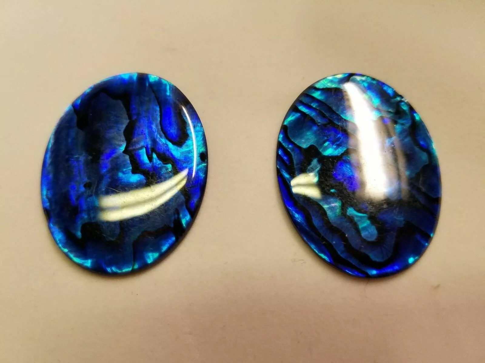 22x30mm 30x22mm Natural Paua Shell Blue Calibrated Oval Cabochon Gems Jewelry