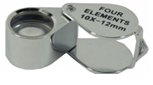 Professional Quality Chrome Round Body Triplet  Jewelers Loupe: Closeout 30 x 21