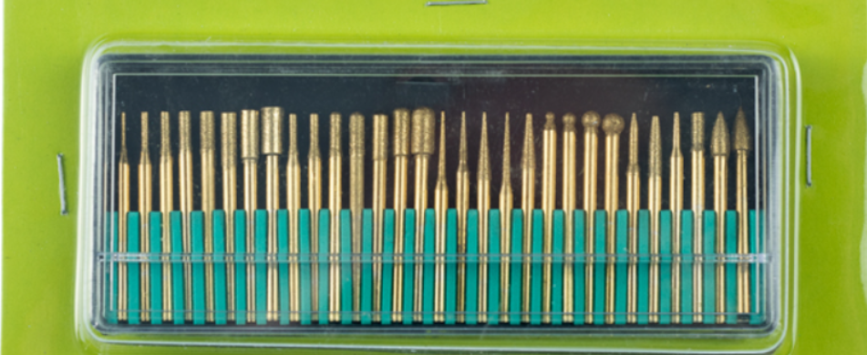 30 diamond drill bits and shaping tips 600 grit FINE Silversmith drills, Drill or shape glass, stone...