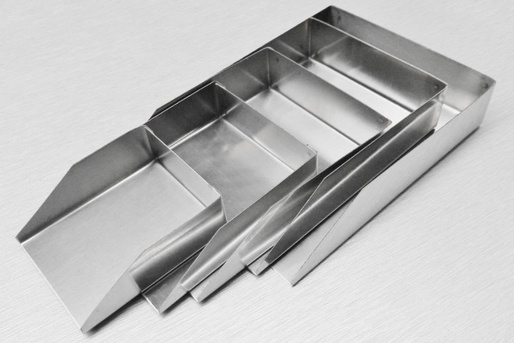 Stone Scoop Gems Diamonds Beads Shovel Set 5 Sizes Rectangular Trays Silver